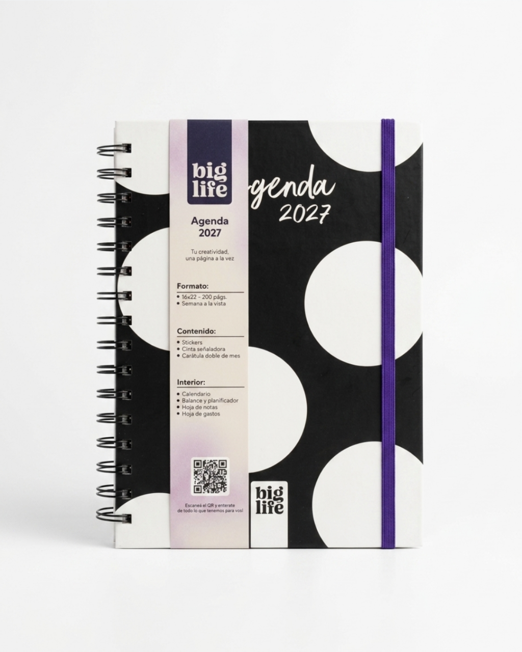 AGENDA N*7 SEMANAL C/ESP.16X22cm.LUNARES BIG LIFE